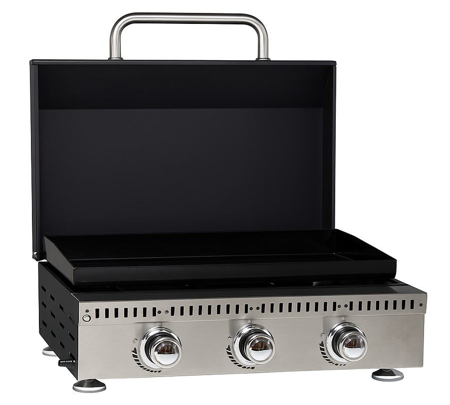 Plancha de gas con tapa Master 3